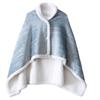 Flannel Embossed Shawl Blanket: Light Luxury, No Pilling, No Fading, Machine Washable, Ideal for Naps & Air Conditioned Spaces.