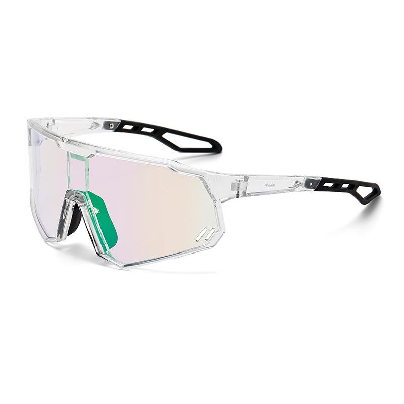 Unisex Photochromic Cycling Sunglasses with Large Integrated Lens