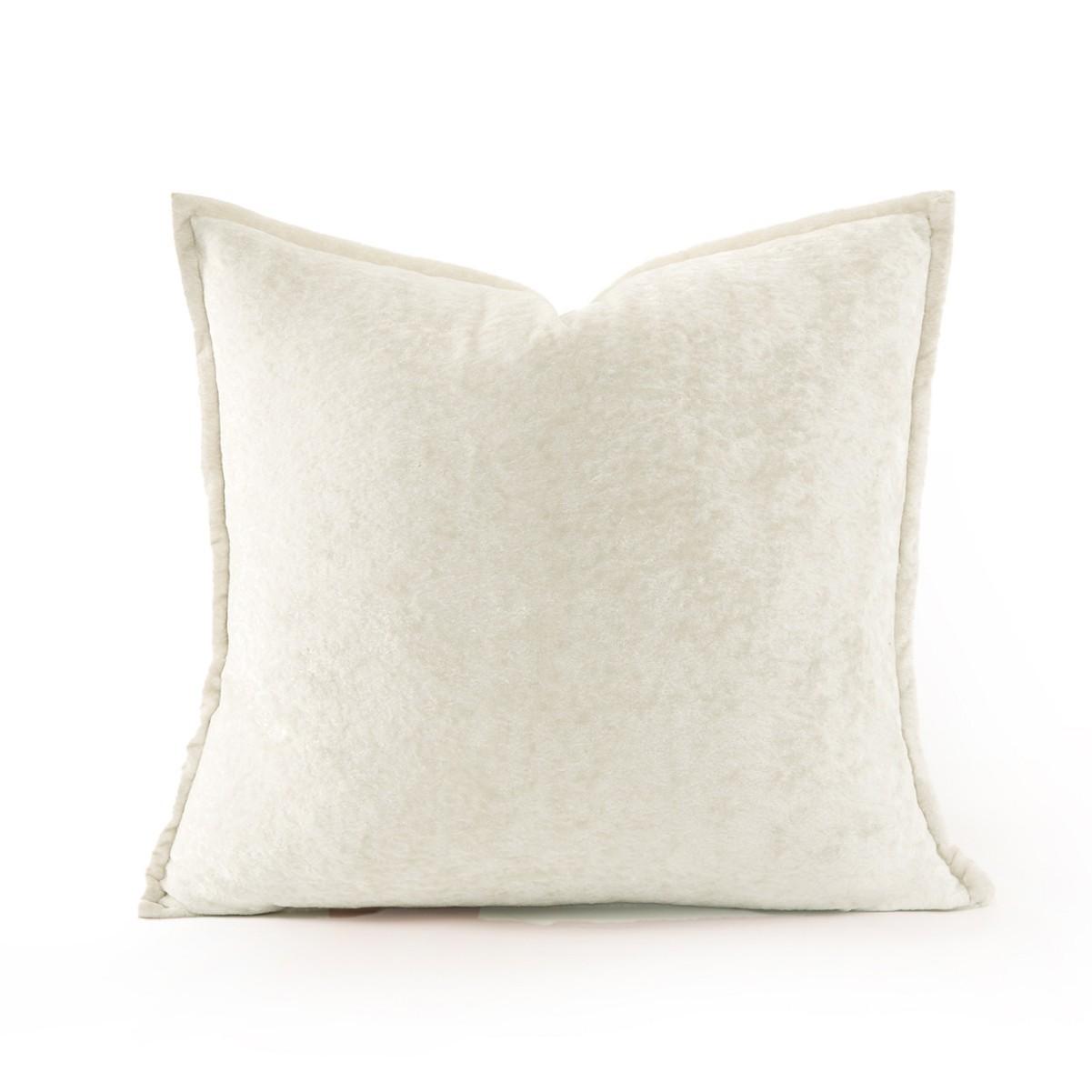 

2pcs Bohemian Chenille Throw Pillow Covers Set Striped Double-Sided Cushion Covers with Zipper Closure, Soft Neutral Sofa Bed & Living Room Decor 2pcs 45X45 without core білий