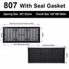 Black Vent Grille Waterproof Louver Vent Air Ventilation System Fan Grille  Electric Cabinet