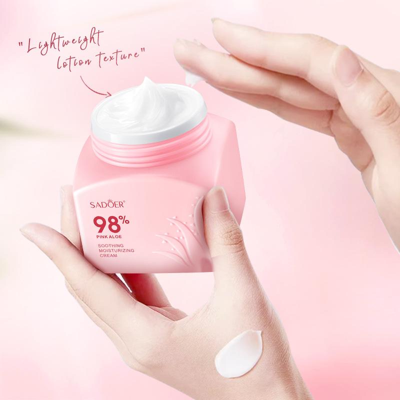 Pink Aloe Vera Soothing Moisturizer 50g Hydrating Moisturizing Cream Skin Care Products