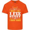 I Fix Stuff Funny Electrician Sparky Mechanic Unisexs Light Cotton TShirt