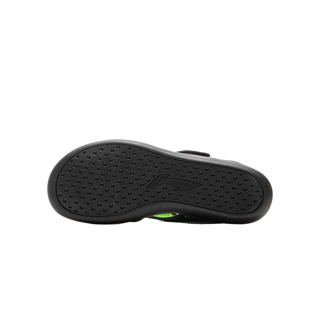 Li Ning Kids Sports Lifestyle Fabric Simple Versatile Casual Fashion Non-Slip Low-Top Sandals Kids Sandals Black YKUV016-1