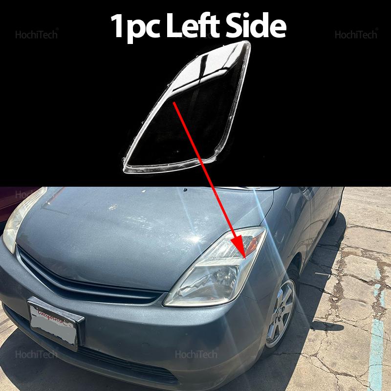 Car Headlamp Cover Headlight Lens Glass Cover Lampshade Bright Shell Lens Covers For Toyota Prius XW20 2th 2003-2009 2005 2006