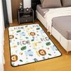 Erosebridal Nursery Jungle Animal Kids Area Rug 4'11" x 3'3" | Safari Elephant Giraffe Carpet for Boys Girls Cartoon Koala Lion Indoor Floor