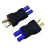 2 par T-kontaktstil till EC2 hane/hona RC-kontaktadapter för RC Lipo-kontakter