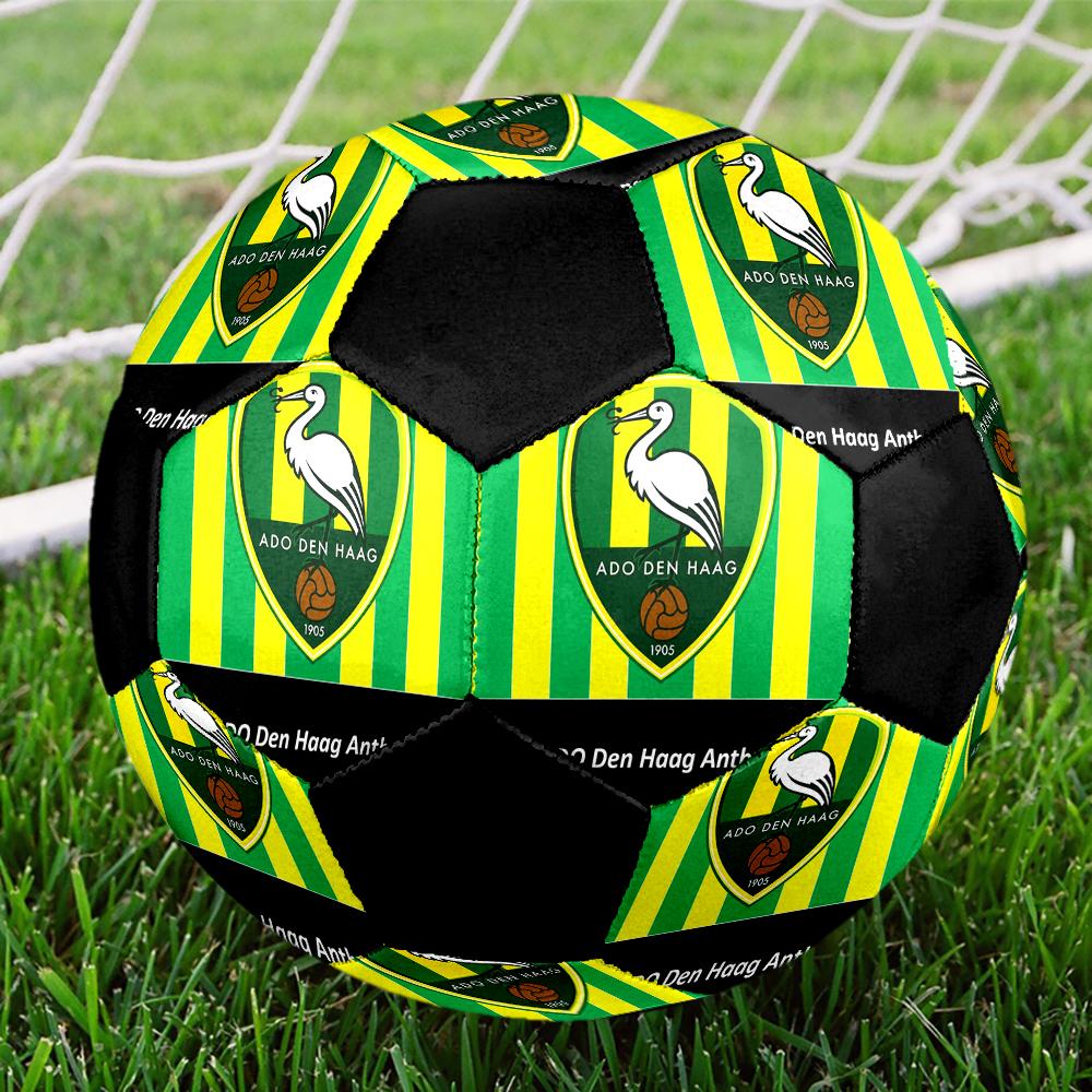 SIZE 5 ADO Den Haag Soccer Ball Colorful All Ages Machine Stitched PVC Competition Ready Durable High-Bounce