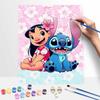 Disney Lilo and Stitch Digital Oil Painting Diy Coloring Handpainted Filling Home Decoration Gift Canvas Wall Art for Living Room Decor