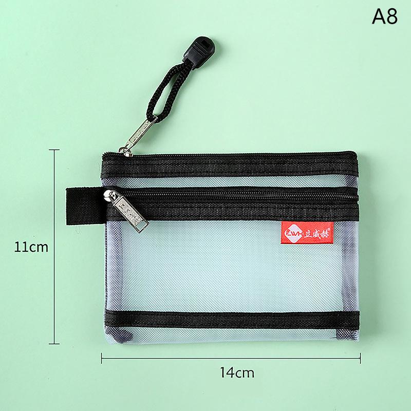 

Маленький сетчатый двухъярусный кошелек для монет, портативная сумка для хранения проездных карт, сумка-органайзер для шнура гарнитуры