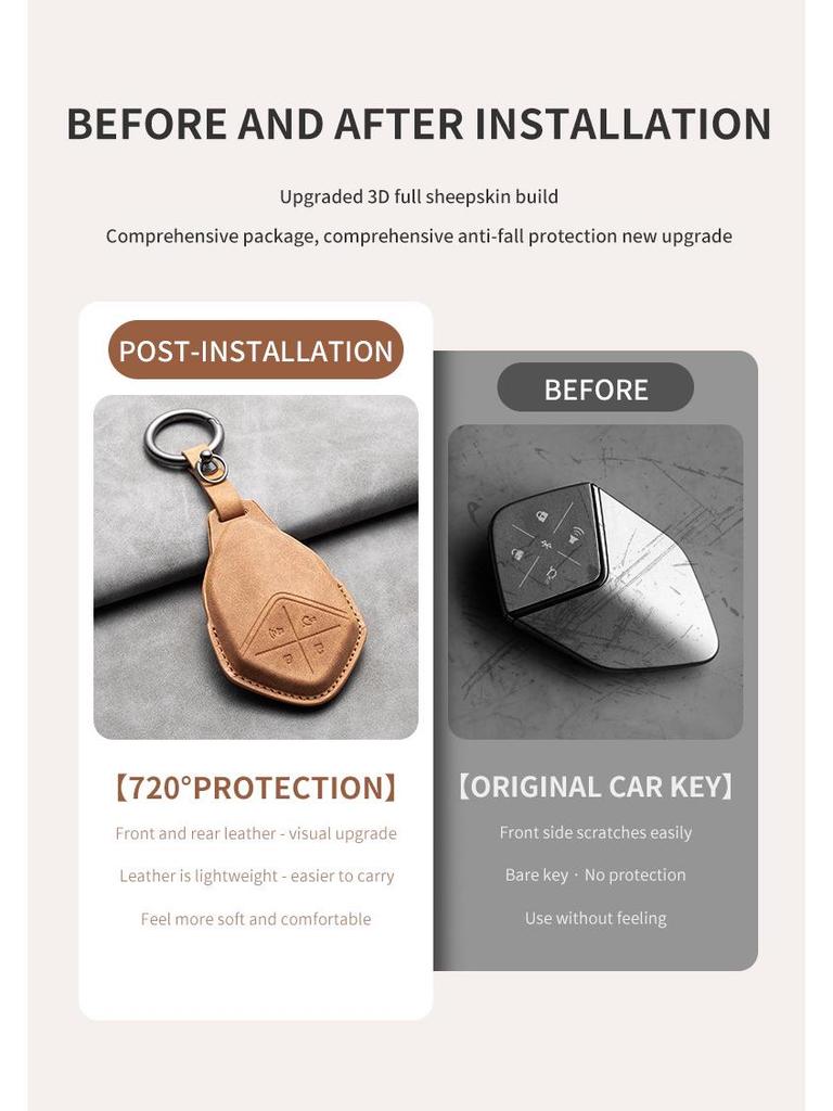 Changan Deepal S7/S07 Car Key Protective Cover & Card Holder - SL03 Model