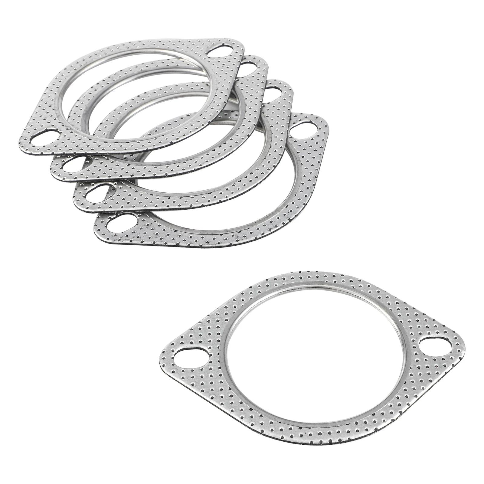 3 Inch Exhaust Gasket 2-Bolt 78mm Flange High Temperature Gasket Fire Ring 5PCS 10108003