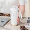 Debo Dual-Drink Insulated Coffee Mug with Flip Lid