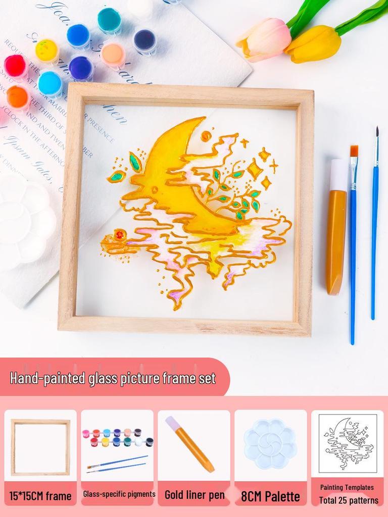 Acrylglas DIY Malset mit Fotorahmen – Kreatives Geburtstagsgeschenk für Kinder