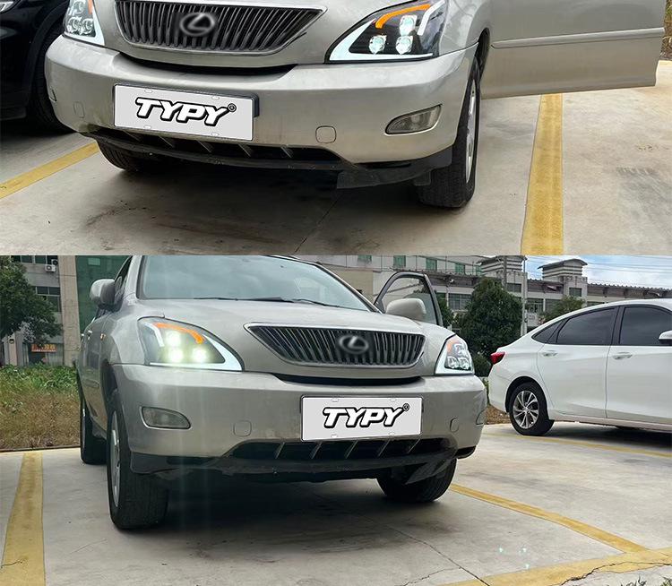 LED Lens Kit with Daytime Running Lights & Dynamic Turn Signals for 2004-2008 Lexus RX Retrofit