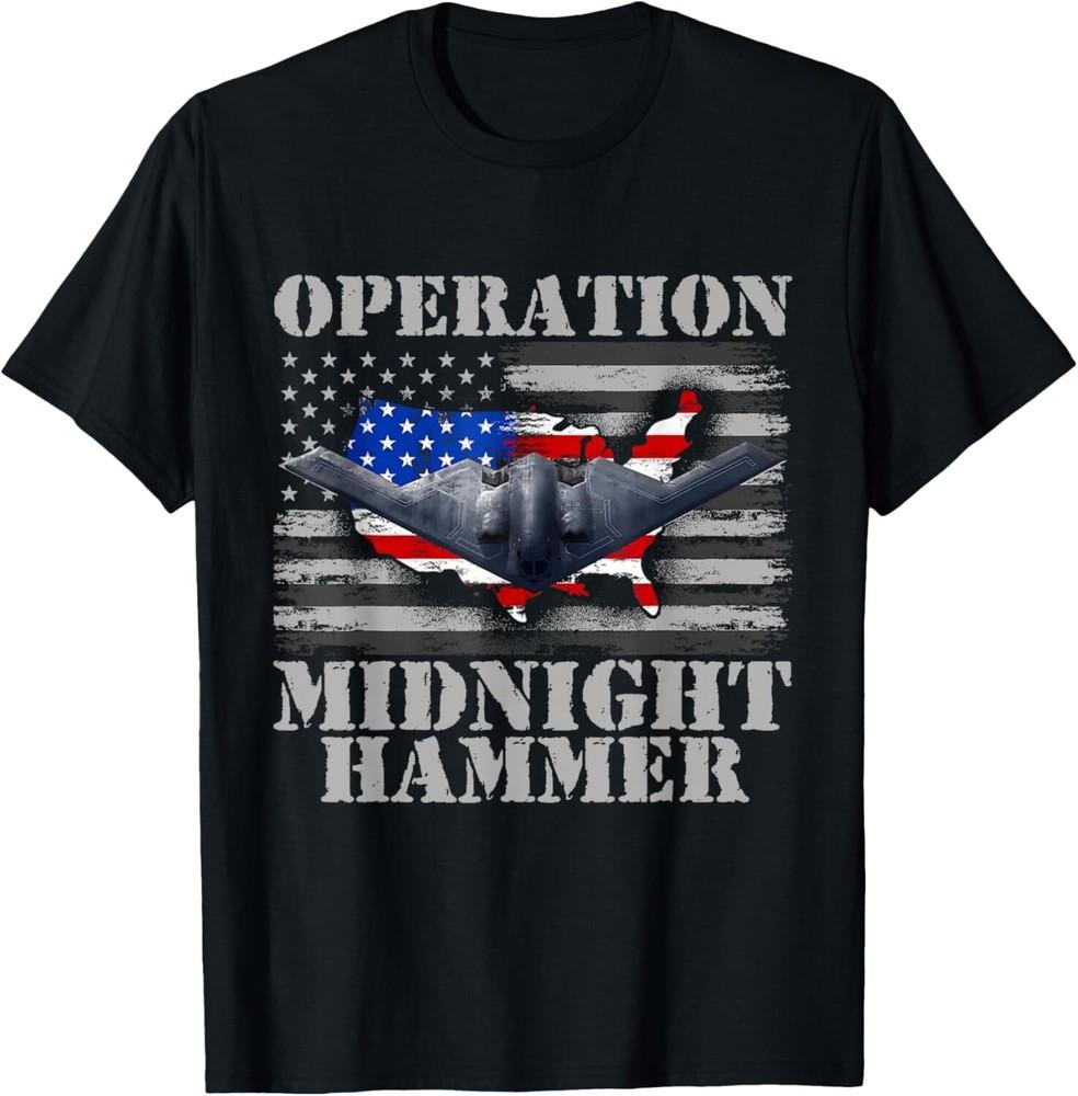 

Operation Midnight Hammer Patriotic America US Flag Military Unisex T-Shirt 3XL