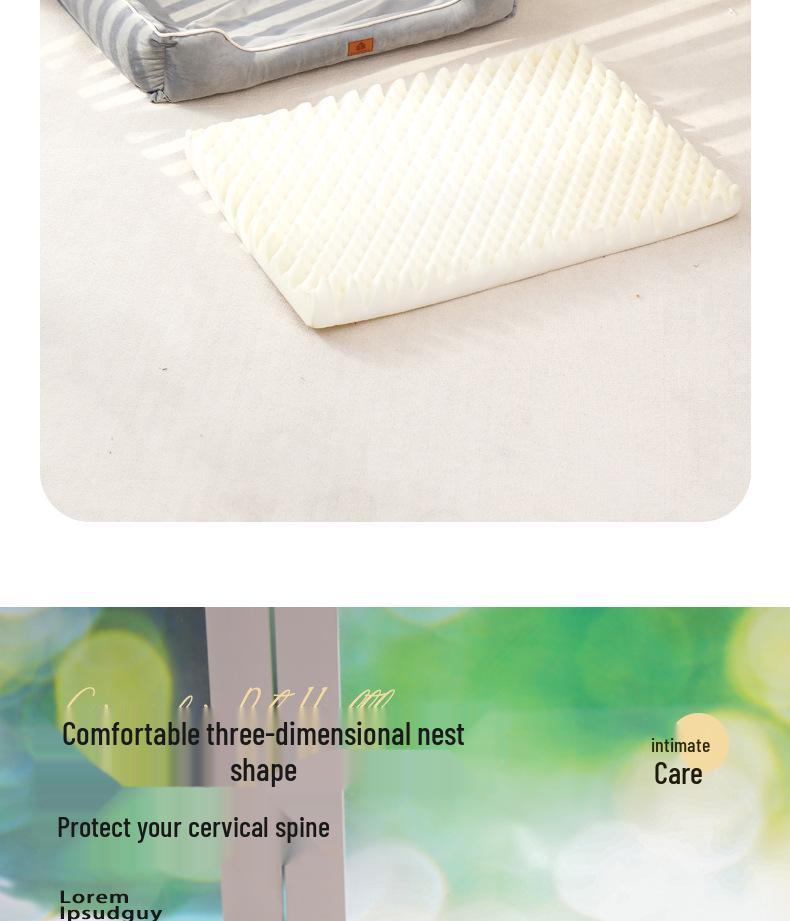 Four Seasons Universal Dog Bed: Soft Fabric Sleep Mat with Removable Egg Crate Foam