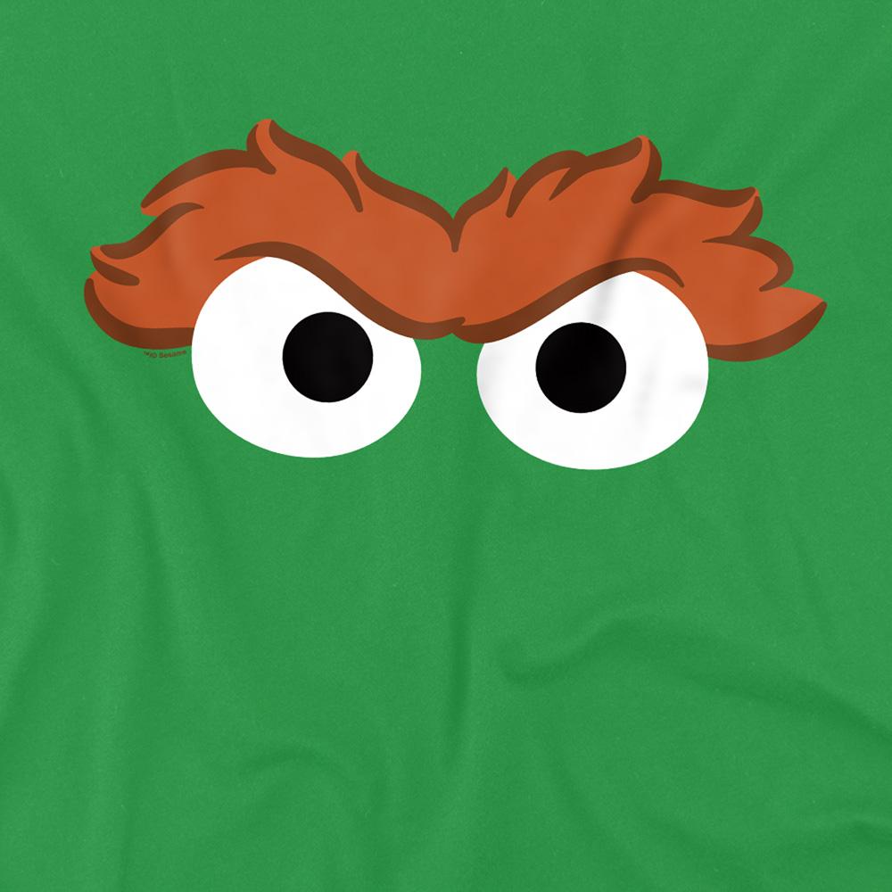 Sesame Street Unisex Adult Oscar The Grouch Eyes T-Shirt