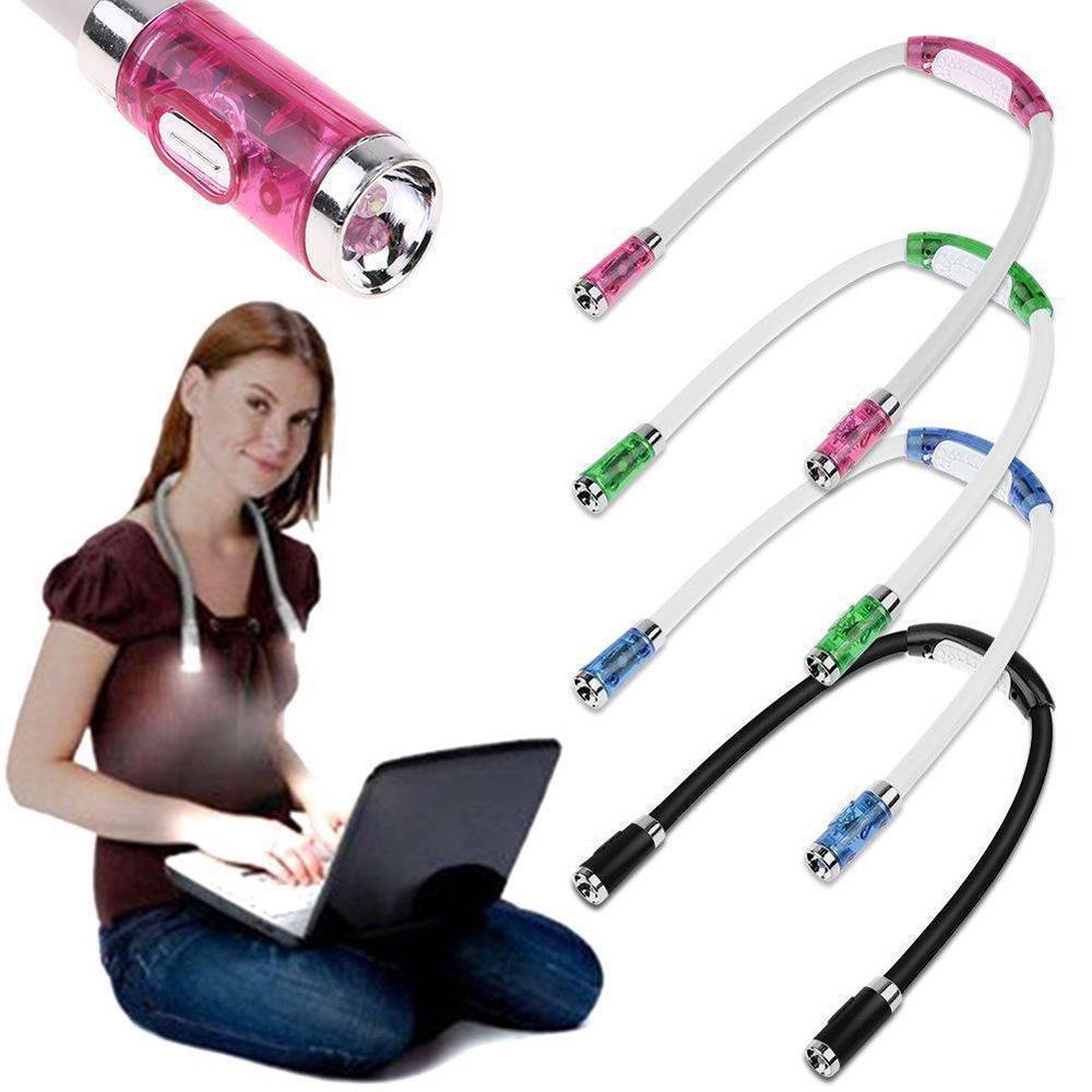 Versatile LED Neck and Headband Reading Light