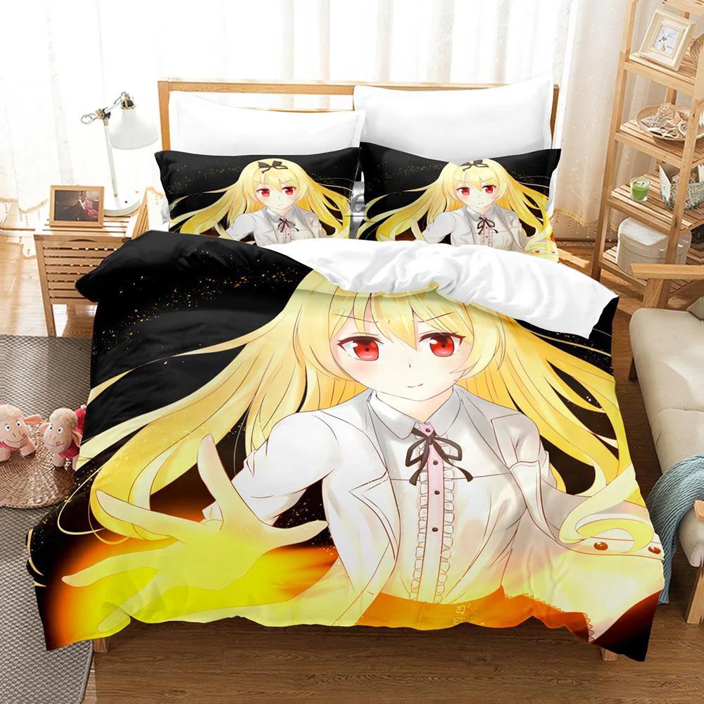 Comforter Anime Arifureta Bedding Set Full Double Single Duvet Bedroom Sets From Commonplace To The World'S Strongest