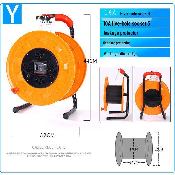 Portable Movable Cable Reel Winder and Roller Spool