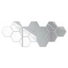 12x 3D Mirror Wall Sticker Hexagon Acrylic Wall Sticker Decal Home Decor Art DIY