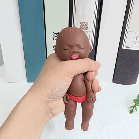 Squeeze Stress Doll Toys, Cute Little Baby Doll Fidget Toys, Stress Relief Sensory Squeeze Toys for Kids Adults
