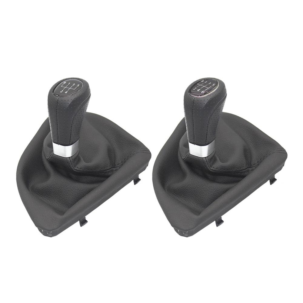 5/6 Speed Manual Transmission Leather Gaiter Boot Cover Car Gear Shift Knob For BMW 1 Series E81 E82 E87 E88 2003-2013 Interior