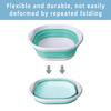 Foldable Wash Basin Plastic Portable Pool Foot Bath Basin Kitchen Fruit Vegetable Washing Basin Footbath Tub Camping Laundry Car Wash Basin