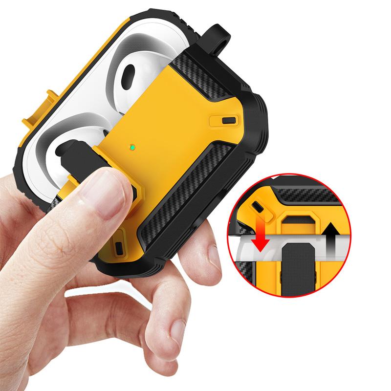 Security Lock Cover for AirPods Pro 2 3 Case for AirPods Pro 2 2nd Gen Case Shockproof Cover Air Pods Pro AirPods 3 Funda