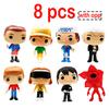 8pcs Strangers Things Figure Eleven/Steve/Dustin/Hopper Action Cosplay Vinyl Figures Toy NewYear ornament collection gift Articulated Poseable