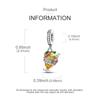 Authentic Charm Bead Charms copper Summer Fruit Ice Cream Cup Bead Charms Compatible With Charm Bead Charms Plata Bracelets for Women Jewellery Making
