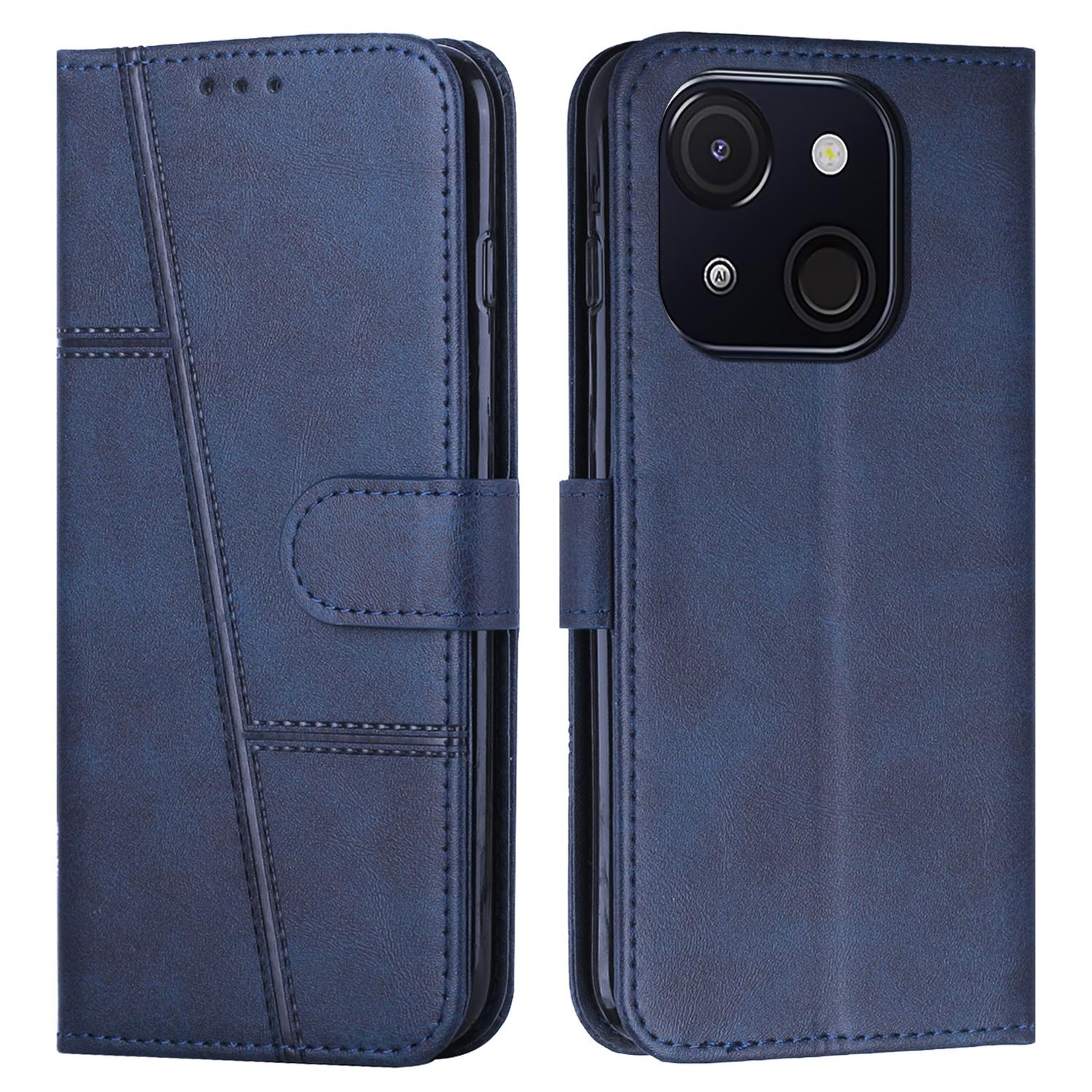 For itel A50C Case Stand Flip Protective Leather Phone Cover D