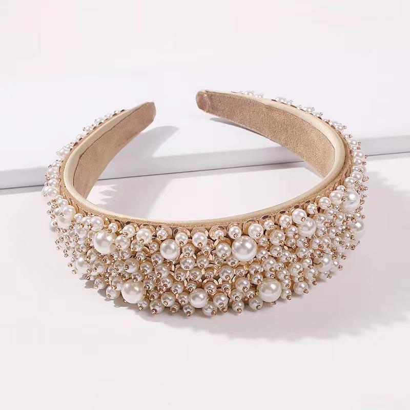 Crystal Headbands for Women Luxury Wide Padded Bling Sparkly Woman Hairband Rhinestone Hair Hoop Wedding Prom Party Hair Jewelry