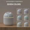 USB Mini Humidifier, Ultrasonic Aroma Essential Oil Diffuser with Color LED Lamp, Quiet Mist Maker for Home & Car