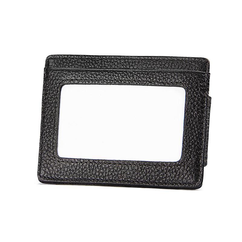 RFID Magnetic Leather Mens Wallet and Money Clip Cash of Money Card Holder