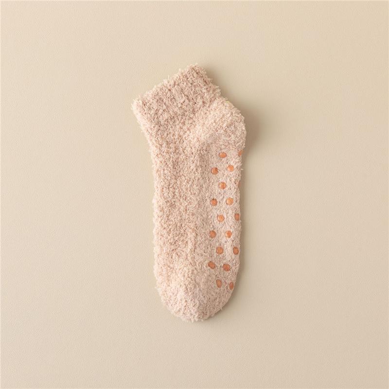Thickened Thermal Socks Women Winter Warm Home Soft Thickened Plus Velvet Sleeping Anti Slip Floor Slipper Sock Christmas Gift