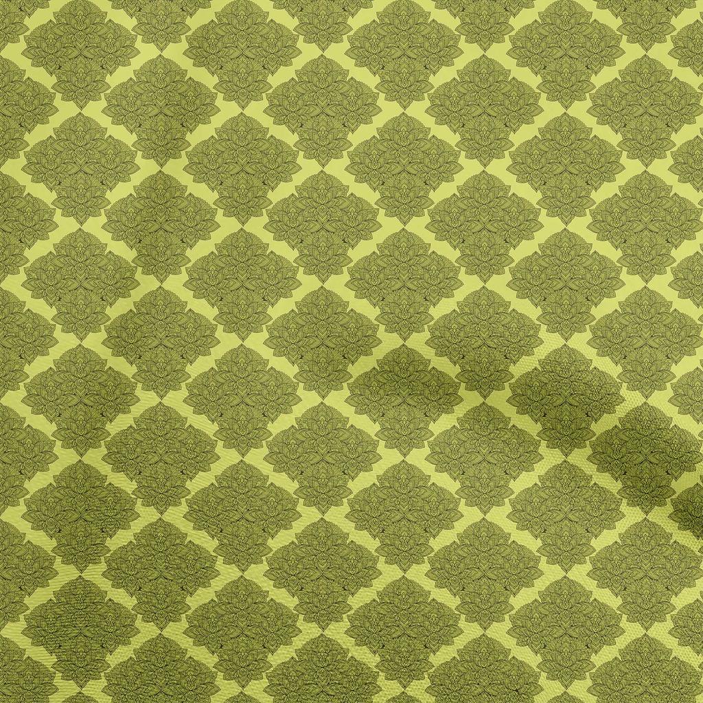 oneOone Cotton Poplin Brown Fabric Asian Block Print Quilting Supplies Print Sewing Fabric By The Yard 42 Inch