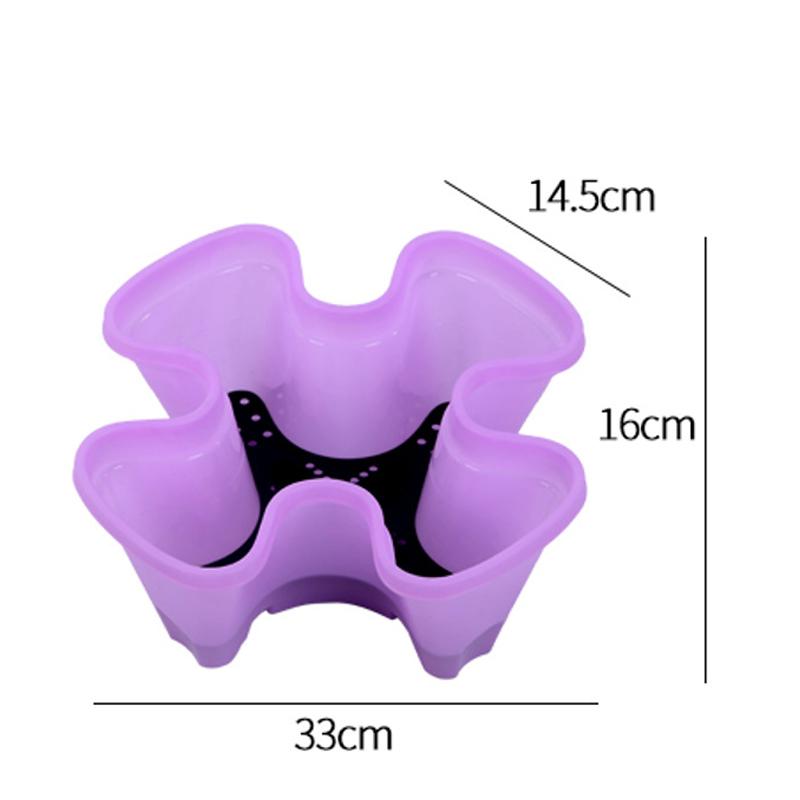 Vertical Tower Stackable Flowerpot Plastic With Movable Casters Flower Pot Multi-Layer Strawberry Planter Tower Home Garden