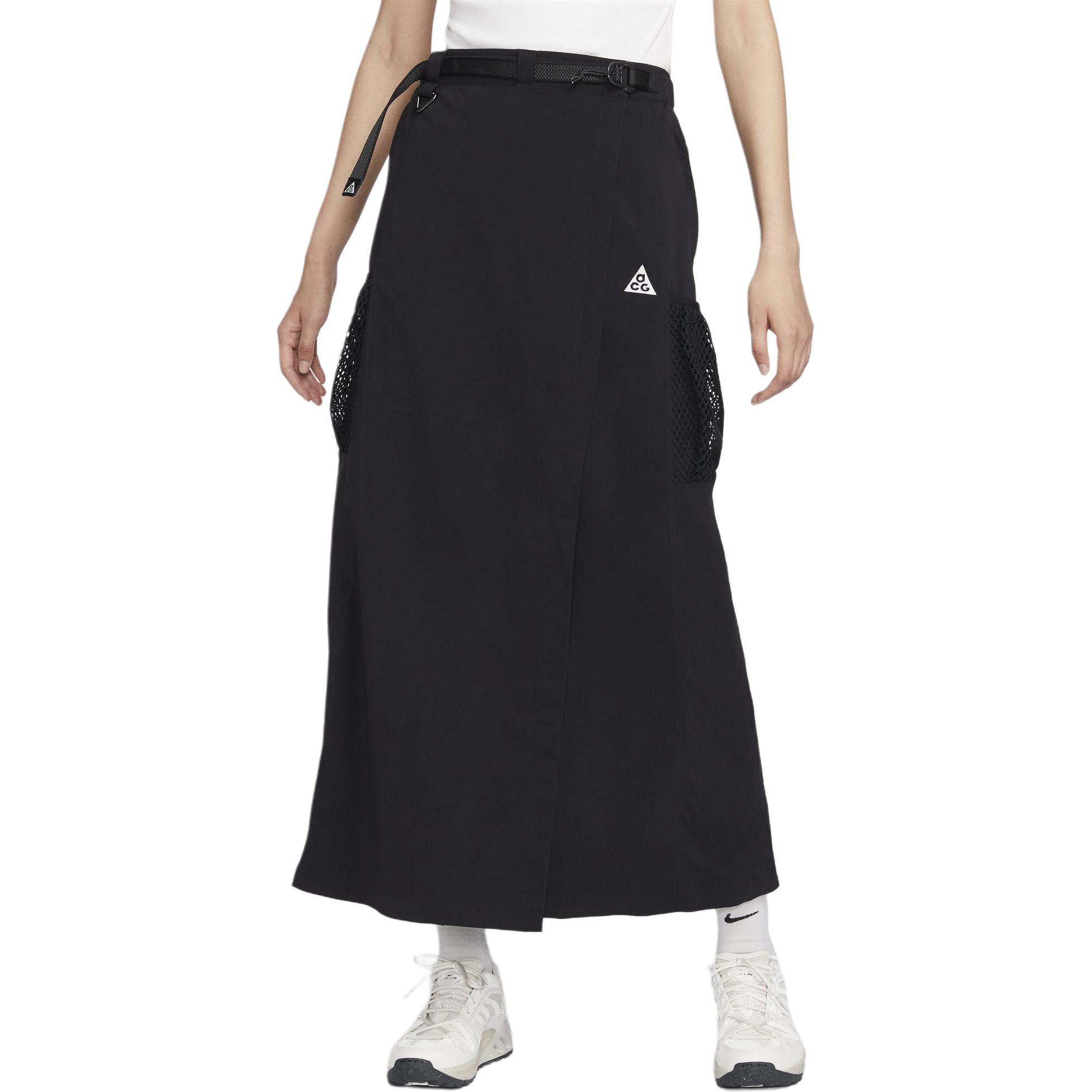 

Nike Snowgrass Sun Protection Solid Color Comfortable Outdoor Work Skirt Casual Long Skirt Women skirts Black FV7322010 M