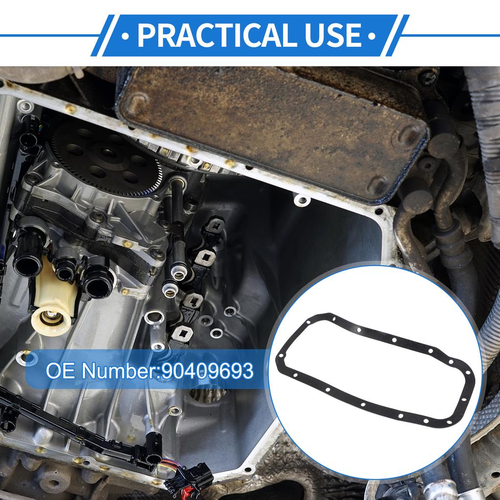 X Autohaux No.90409693 Car Transmission Filter Oil Pan Gasket for Chevrolet Aveo 1.6L 2004-2009 for Pontiac LeMans 1.6L 1988-93