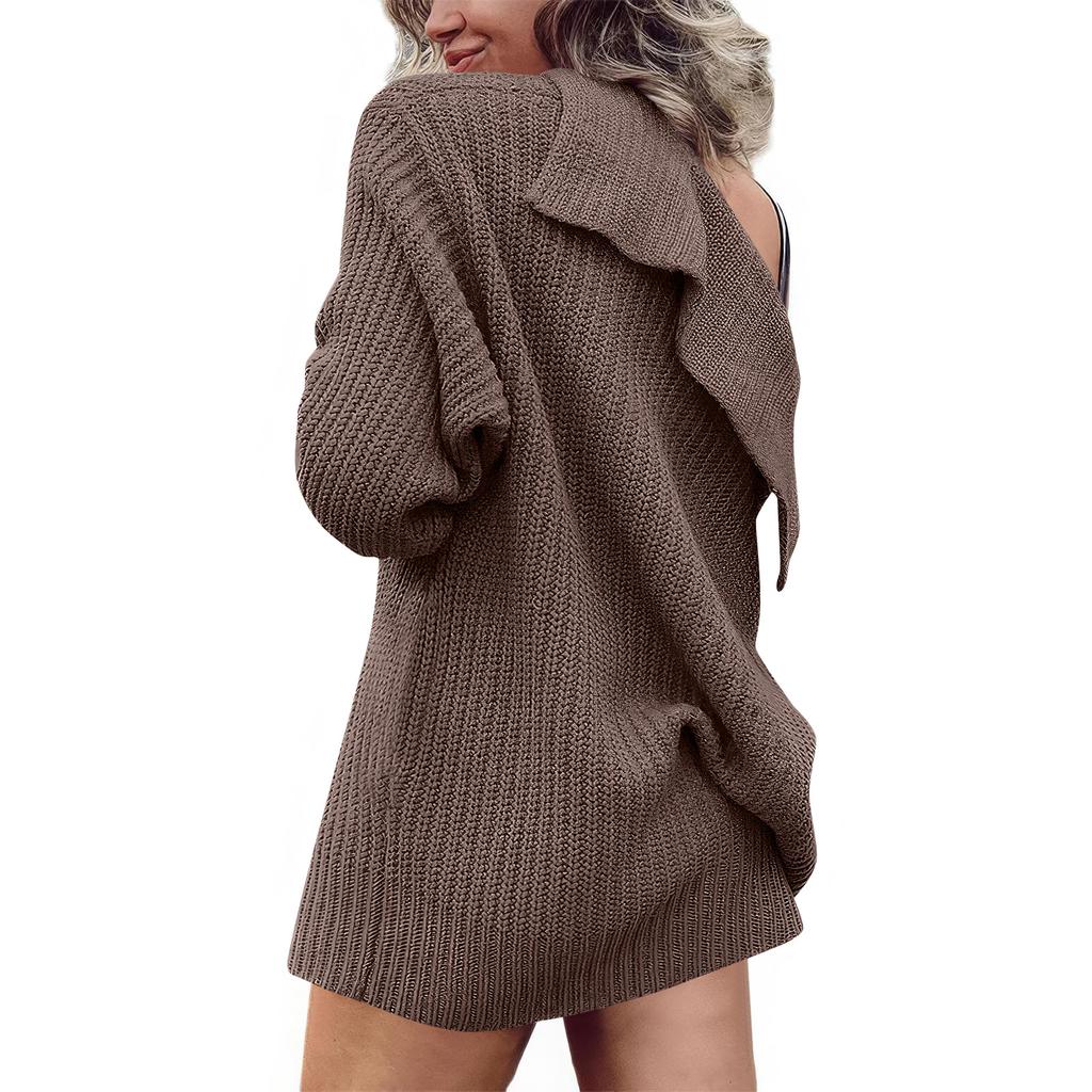 Women's Cardigan Sweater Button-Down Long Sleeve Oversized Knit Cardigans