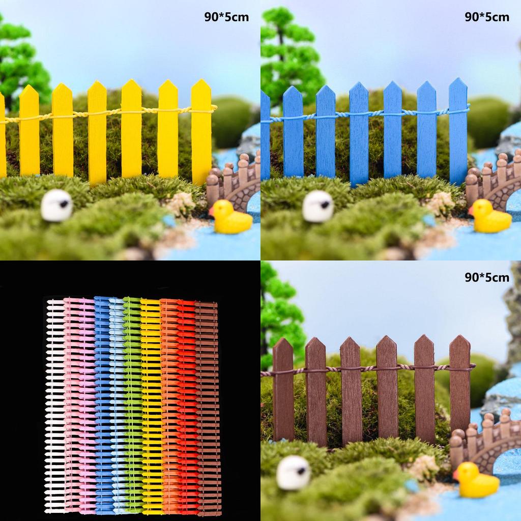 90cm Mini Wood Fence Perfect For Dollhouse Landscape Decoration**