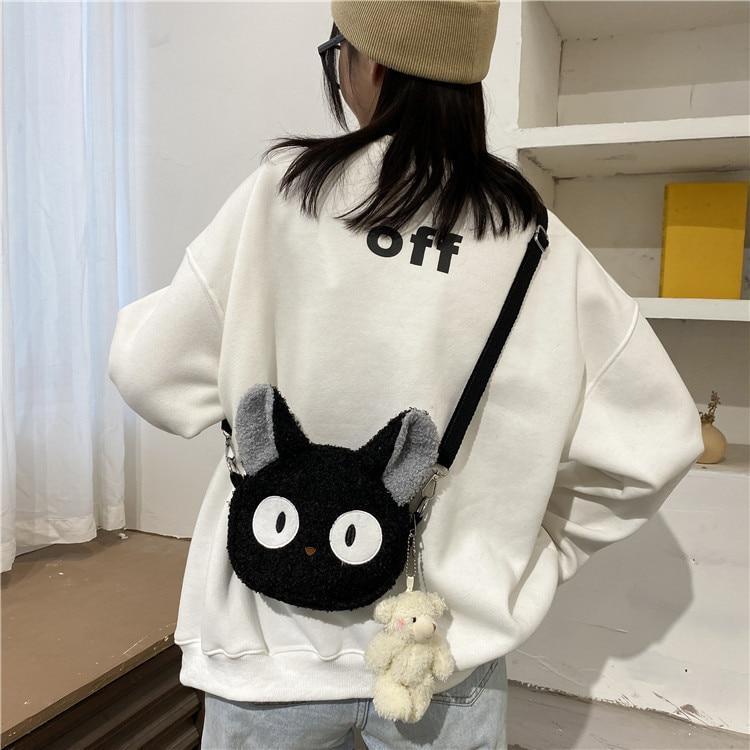 Japanese Style Kawaii Bag Lady Cartoon Plush Shoulder Bag Lady 2021 Messenger Bag Small Mobile Wallet Bag