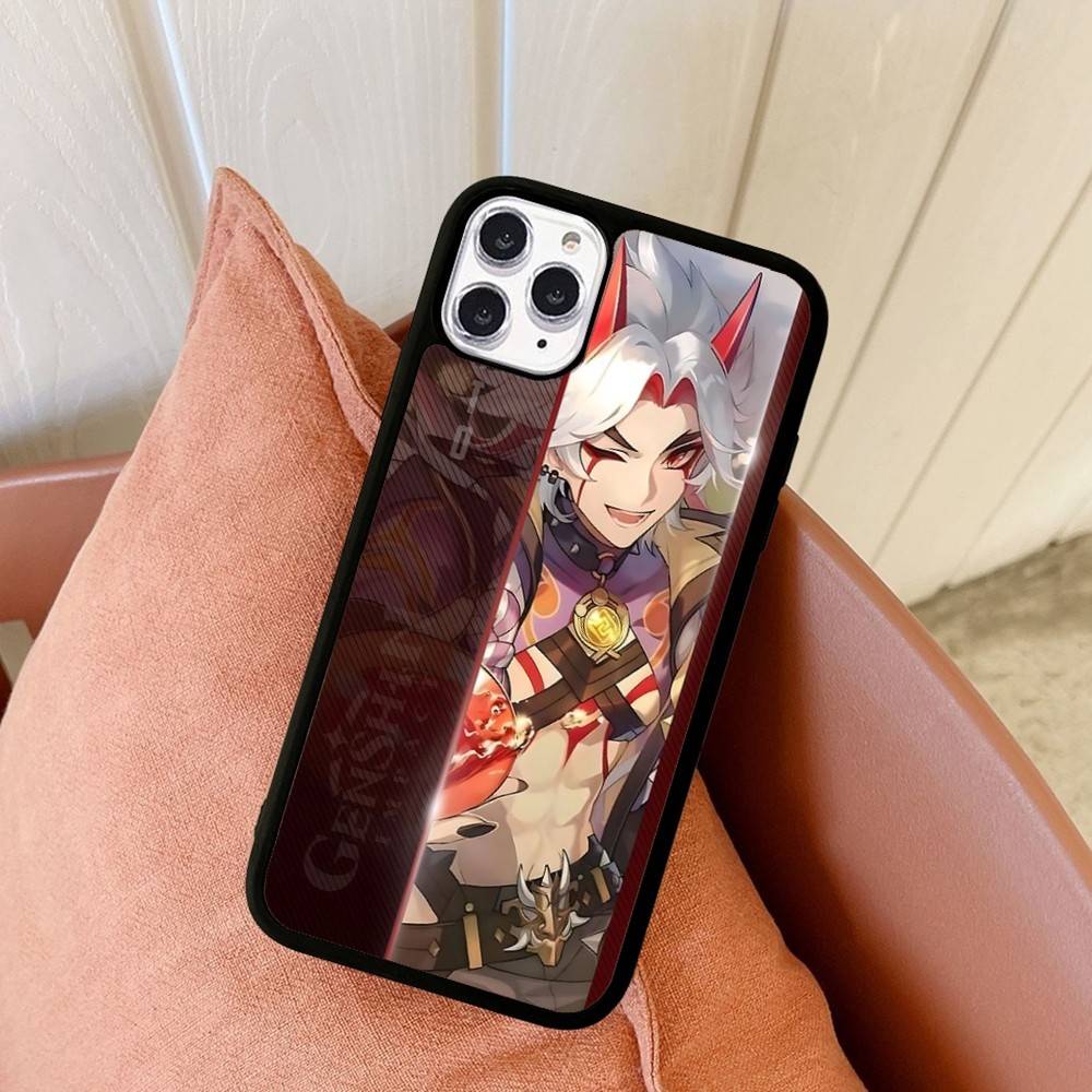 Game Genshin Impact For iphone 17 Air 16 15 14 13 12 11 Pro Max TPU+PC Plus Shockproof Back Phone Cover