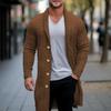 Men's Knitting Cardigan Jacket Coats Spring Autumn Slim Fit Cardigan Coat Male British Style Button Long Sleeve Men Clothing