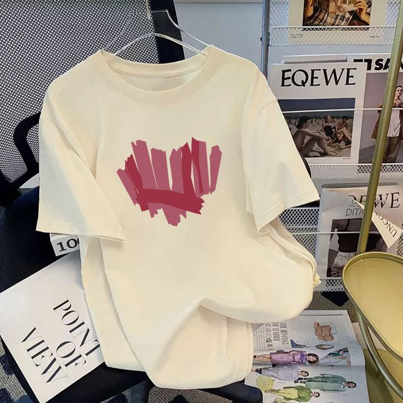 Cartoon Kinder Erwachsene Bedrucktes T-Shirt Sommer Damenmode Mädchen Kurzarm T-Shirt Top Pullover Kleidung