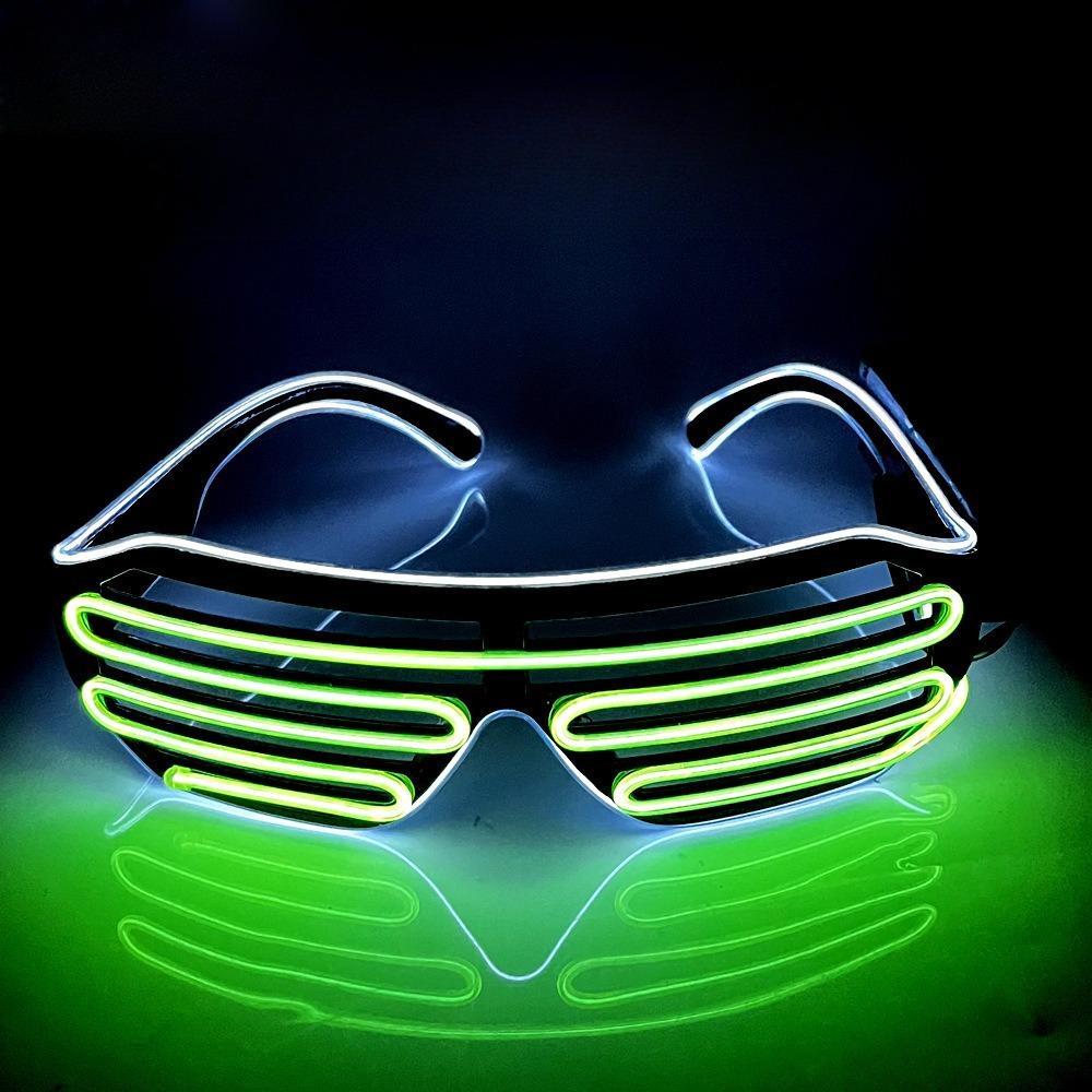 Online celebrity Bai Hui Jiang sells light-colored glasses,cold-colored glasses,the same model LED sunglasses,flashing dual-color single-color glasses