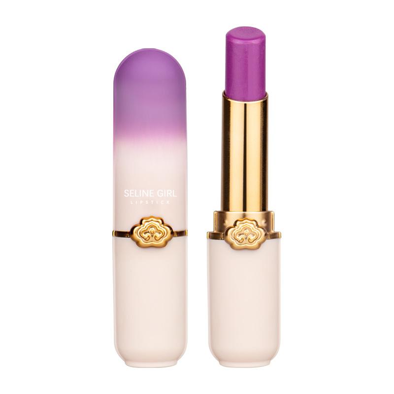 SELINE GIRL Traubenfarbe farbwechselnder Gelee-Lippenbalsam, Lippenstift feuchtigkeitsspendend und pflegend, nicht leicht zu verblassen, Lippenfarbe temperaturwechselnder Lippenstift