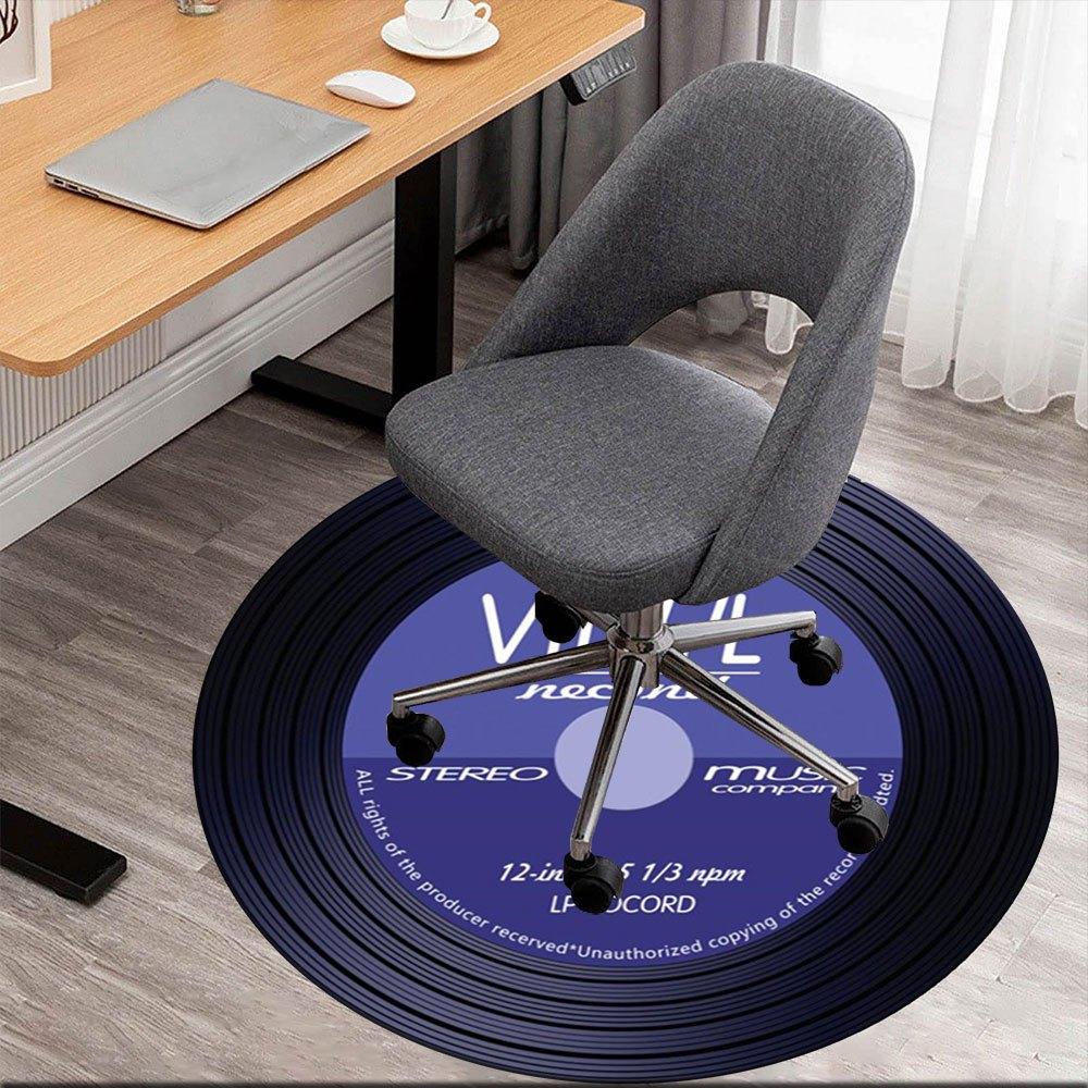 

Vintage Vinyl Record LP Rocord Music CompanyRound Non-Slip chair mat chair carpet for office Rugs for Office Decor Gift For Valentine s Day Mother s D 80cm by 80cm