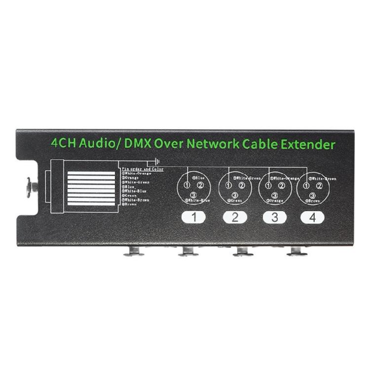 4-Kanal DMX512 RJ45 Ethercon Signal Extender RJ45 Ethercon Kabeladapterbox für Studioaufnahmen